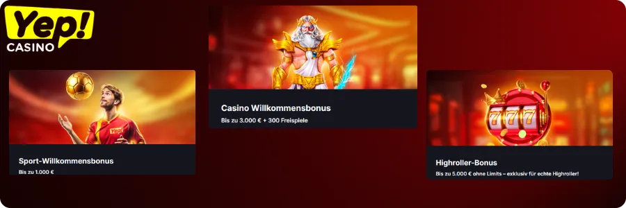 Yep Casino Bonus & Aktionen