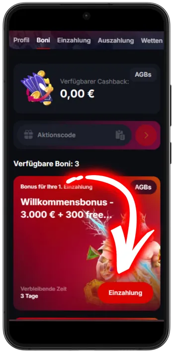 Yep casino Bonus aktivieren