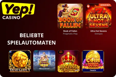 Yep Casino Beliebte Spielautomaten