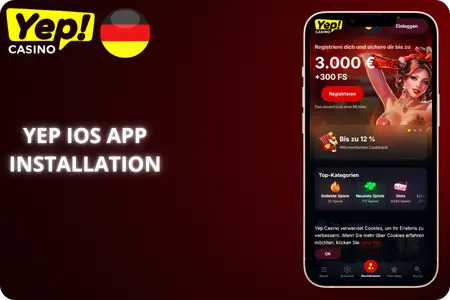 Installation der Yep Casino App auf dem iOS